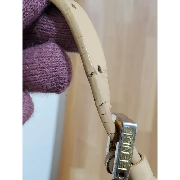 Fendi Blue/ Beige FF Zucchino Pochette Shoulder Bag - Picture 8 of 10